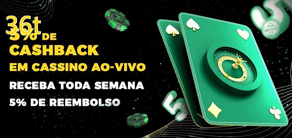 Promoções do cassino ao Vivo 36t